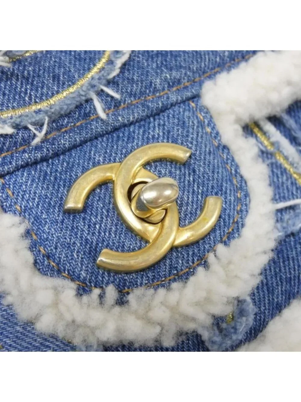 Chanel As0875 Shoulder Denim Bag